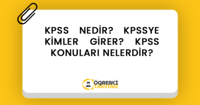 KPSS NEDİR? KPSSYE KİMLER GİRER? KPSS KONULARI NELERDİR?